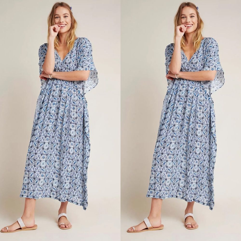 Anthropologie Shira Caftan One Size